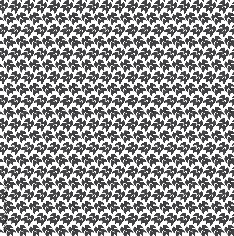 Monochrome geometric seamless universal patterns tiling.