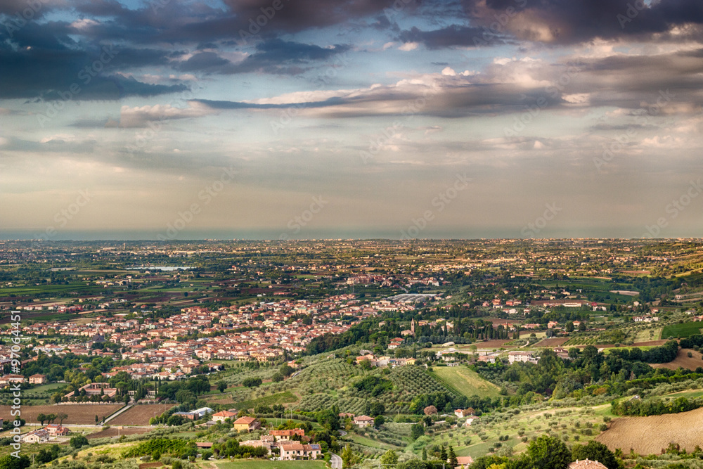 the hills of Romagna in Italy