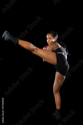 Female kickboxer © xixinxing