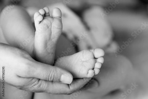 Beautiful Soft newborn baby feet