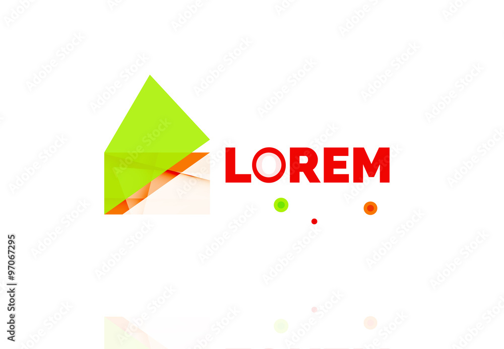 Logo, abstract geometric business icon Logo, abstract geometric business icon