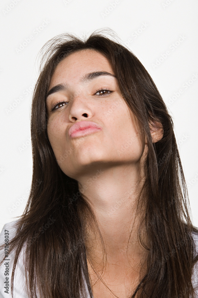 Portrait of young adult Caucasian woman Portrait of young adult Caucasian woman