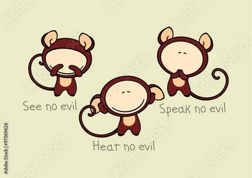 Three wise monkeys