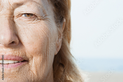 Senior woman's face