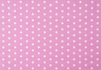 white polkadot with pink background