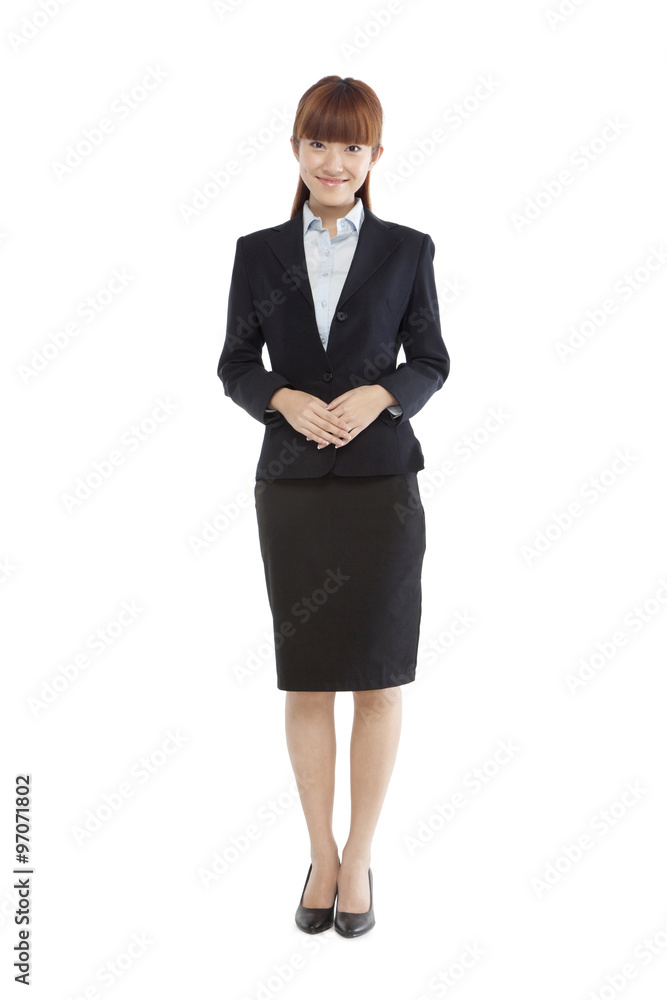 Portrait of a young woman in a business suit Portrait of a young woman in a business suit
