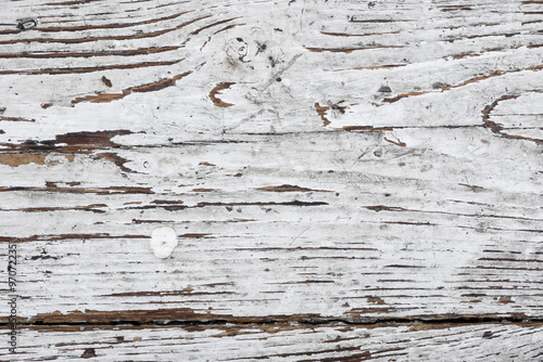 Wooden background rustic white painted.