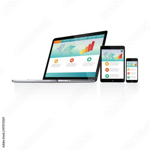 Responsive design illustration 