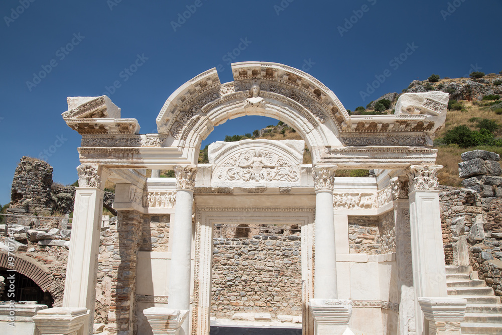 Temple of Hadrian in Ephesus Ancient City Temple of Hadrian in Ephesus Ancient City