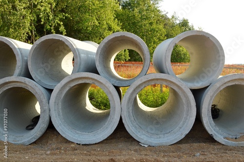 concrete pipes photo