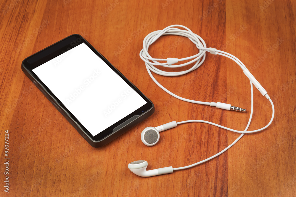 cell phone and headphones cell phone and headphones