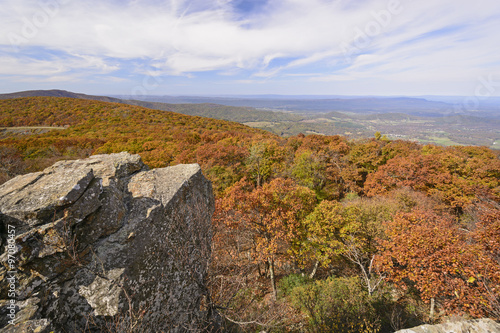 Fall Colors from a Mountain Outcrop