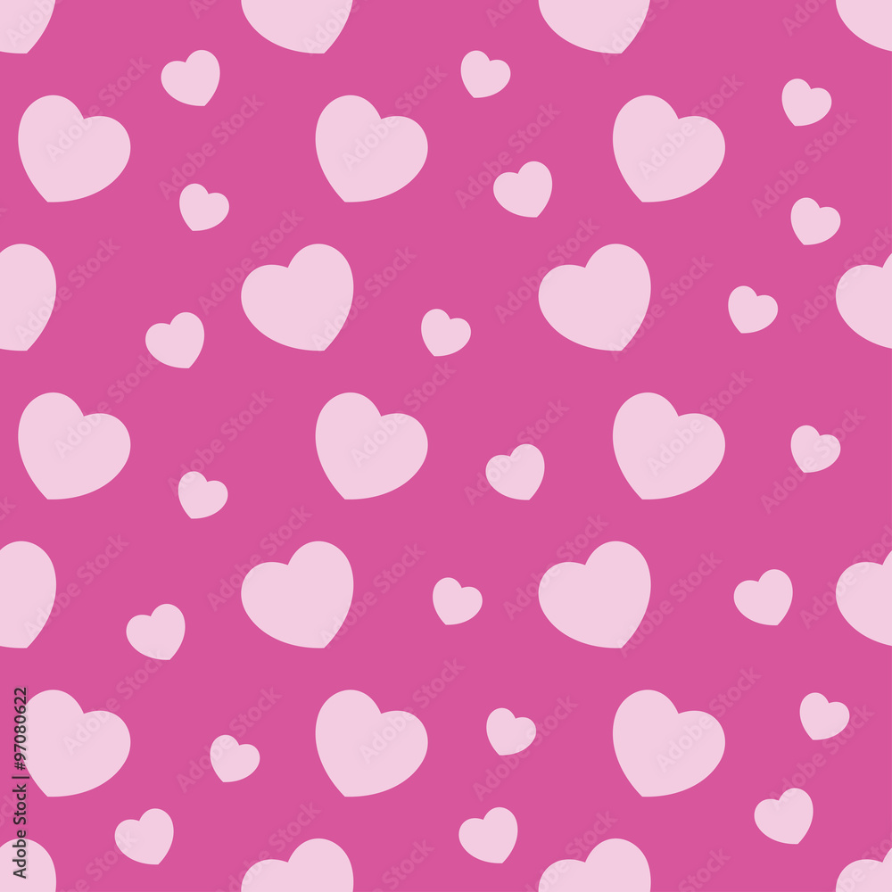 seamless pattern with white hearts on a pink background seamless pattern with white hearts on a pink background
