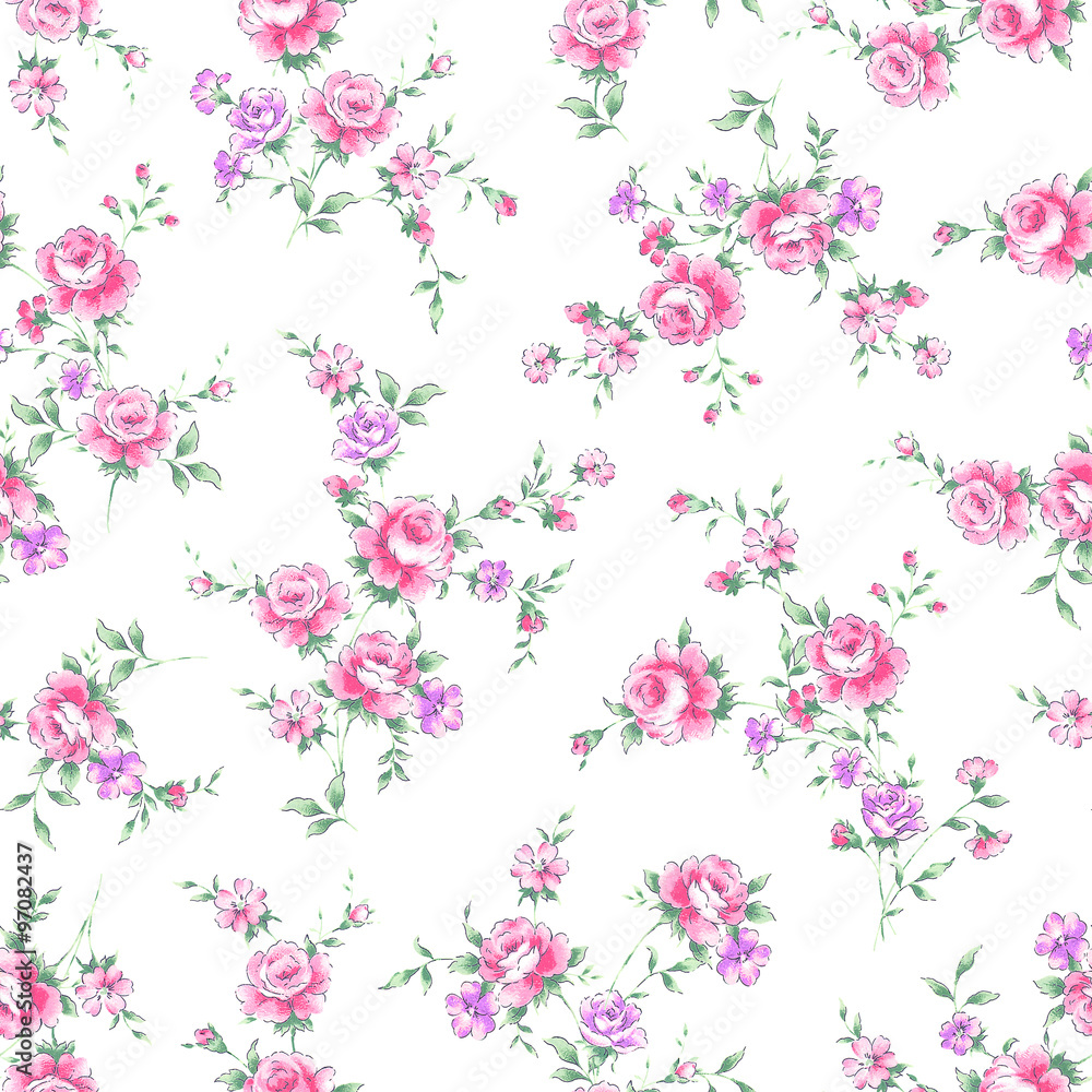 シームレスな薔薇柄 シームレスな薔薇柄
