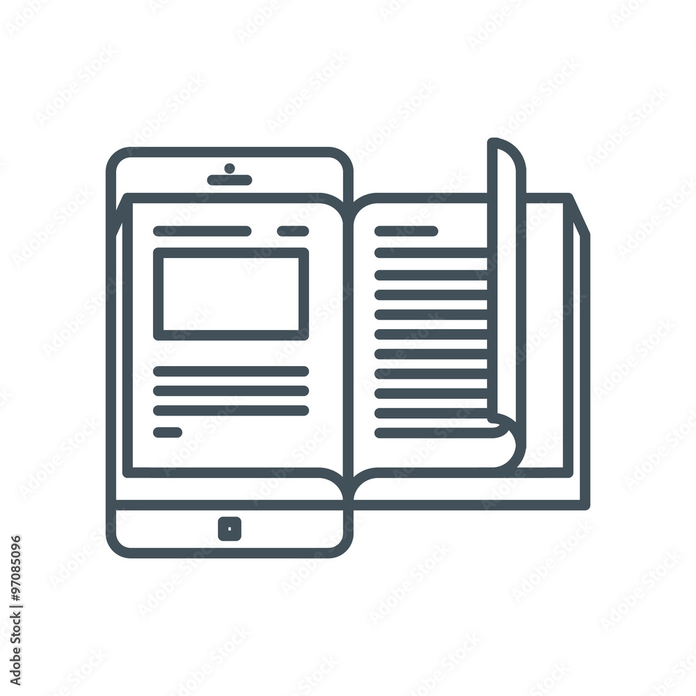 Electronic book icon Electronic book icon