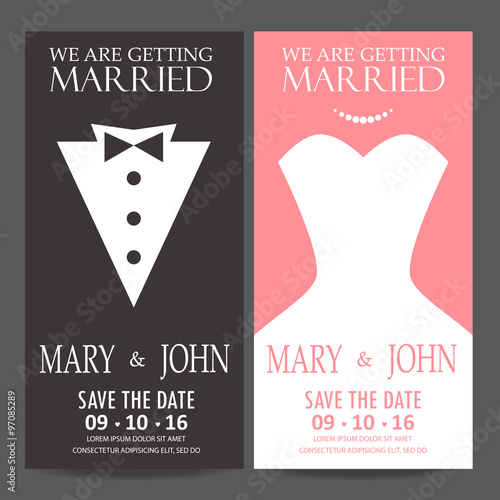 bride and groom,wedding invitation card