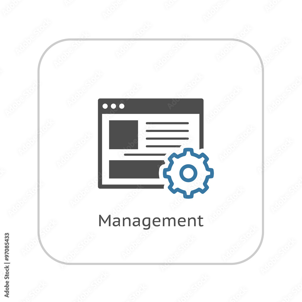 Management Icon. Business Concept. Management Icon. Business Concept.
