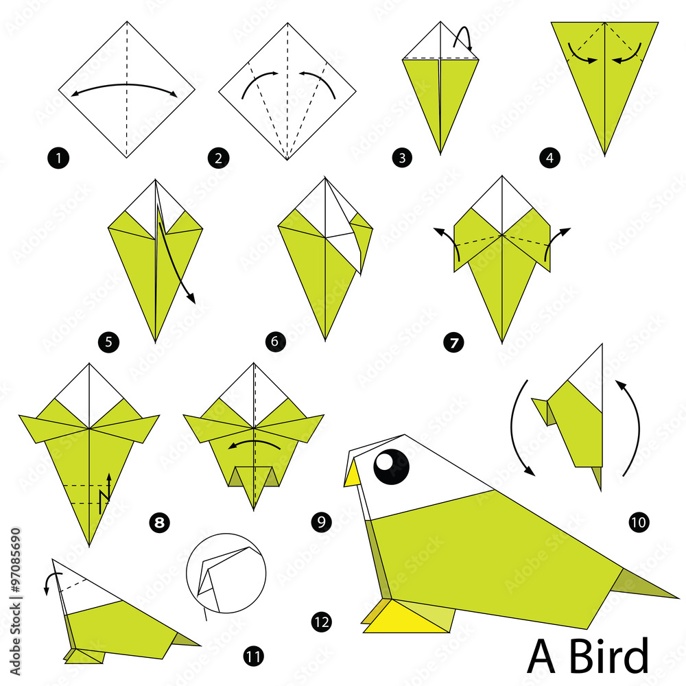 how-to-make-origami-bird-step-by-step