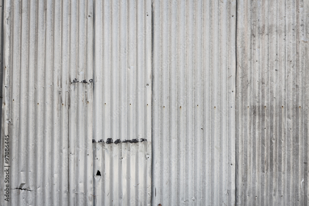 Corrugated metal wall background Corrugated metal wall background