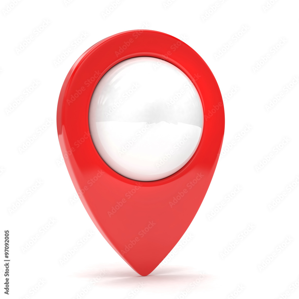 red map pointer isolated red map pointer isolated