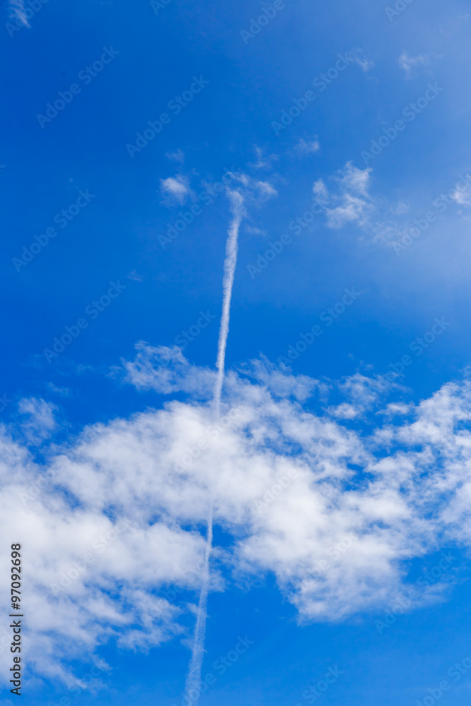 abstract contrail cloud on the blue sky abstract contrail cloud on the blue sky
