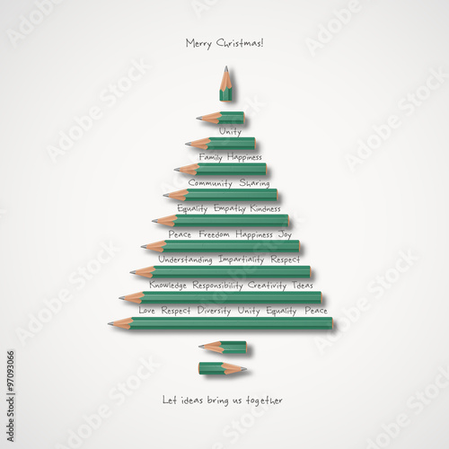 Christmas greeting card- Let ideas bring us together