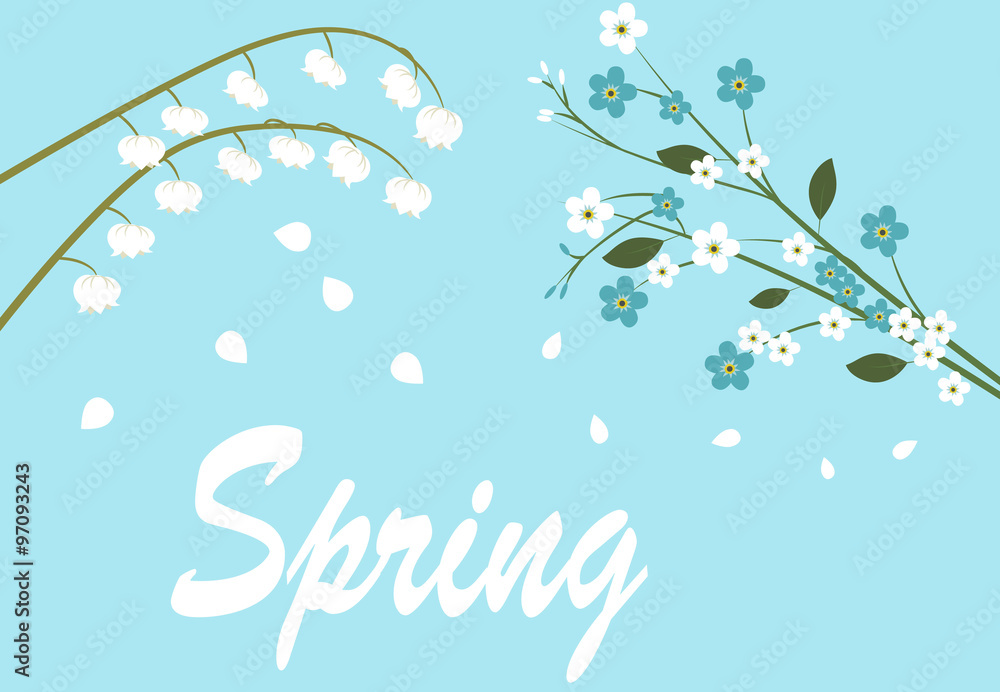 spring flowers on tree