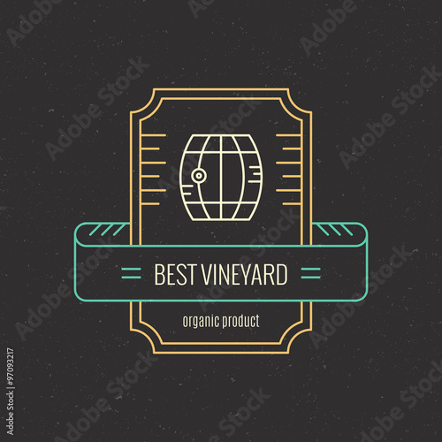 Hipster Wine Logo