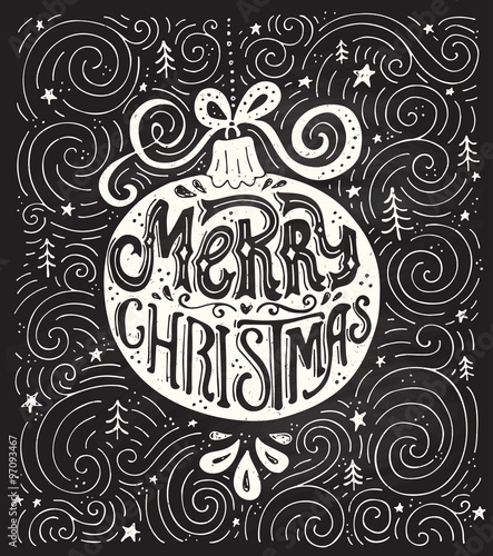 Merry Christmas Lettering