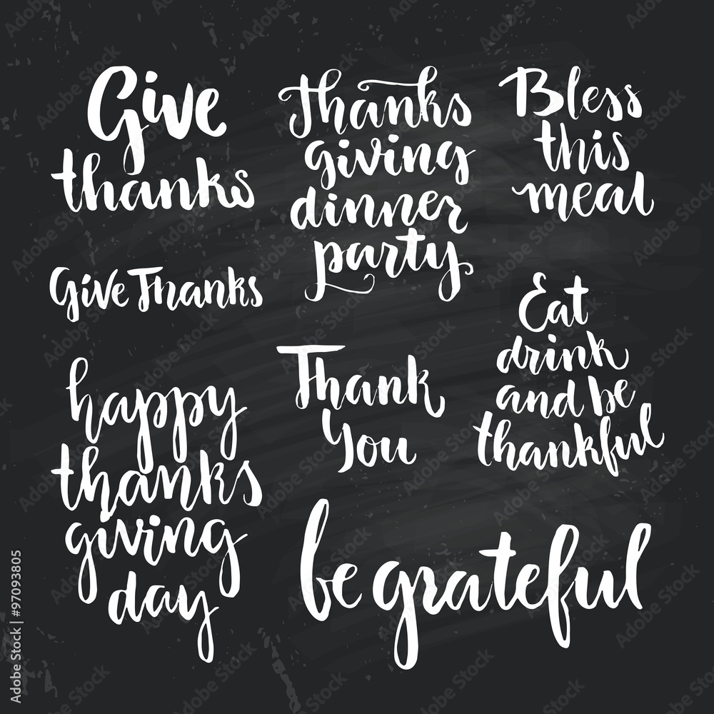Thanksgiving Lettering Thanksgiving Lettering