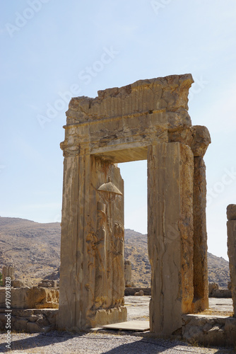 Ancient ruins of Persepolis, the ceremonial capital of the Achae