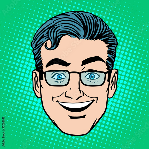 Emoji smile laughter man face icon symbol