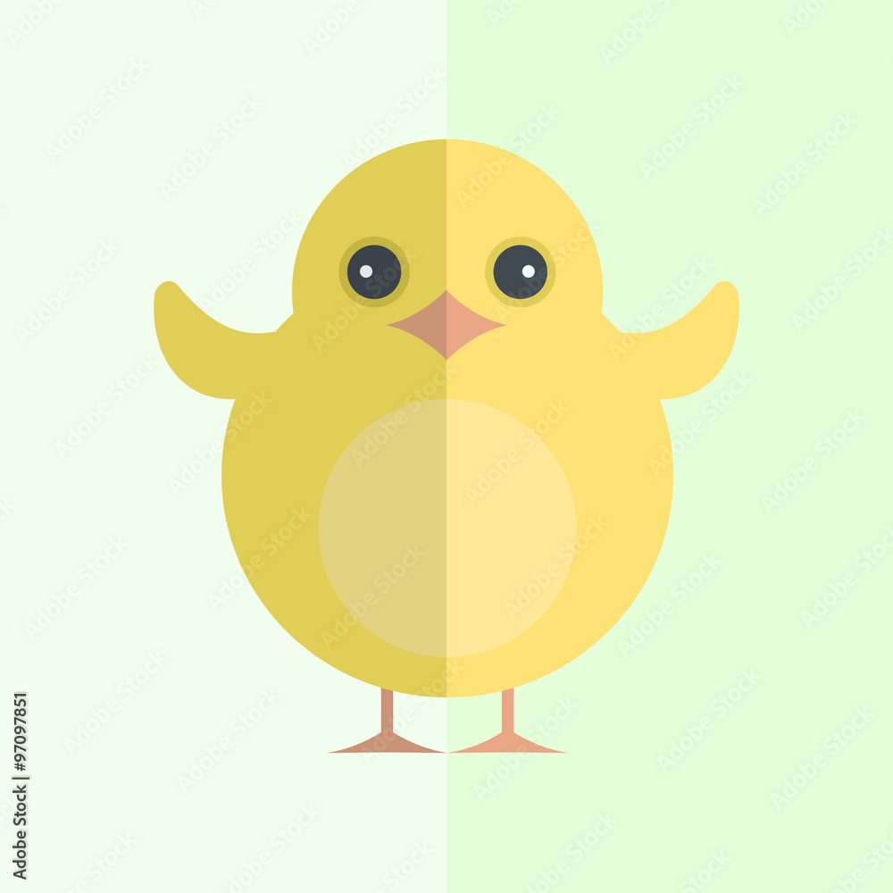 Fototapeta premium Funny Chick Vector illustration 