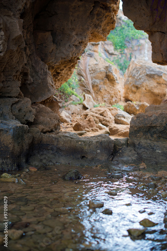 View from the cave with water.