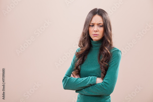 Fotografija Portrait of displeased and offended woman