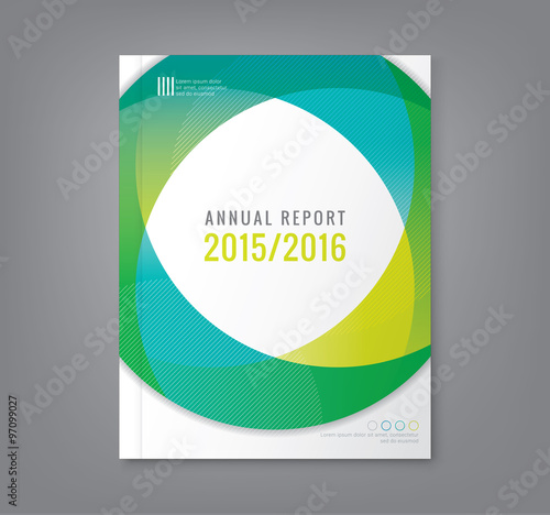 Abstract round circle shapes background for business annual report cover flyer