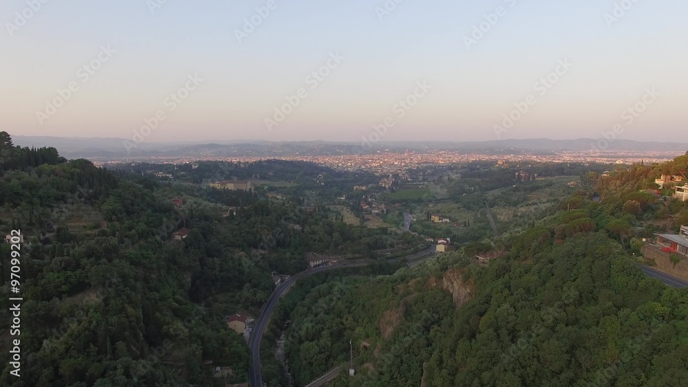 Aerial view of Florence Italy Aerial view of Florence Italy