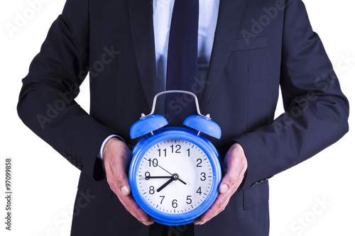 businessman with alarm photo