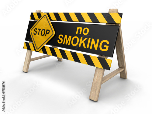 No smoking Sign (clipping path included) © corund