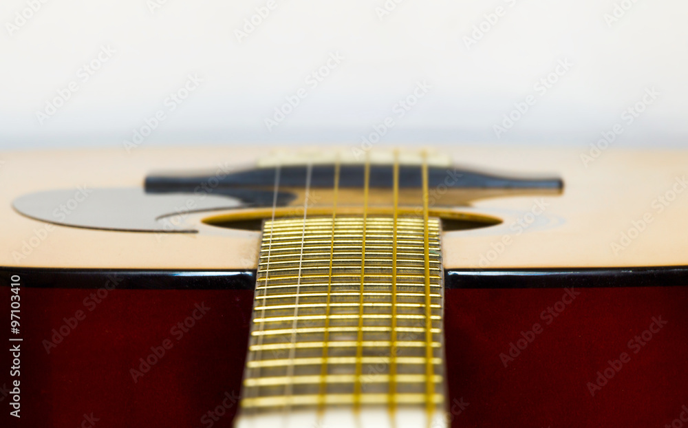Fototapeta premium Part of an acoustic guitar