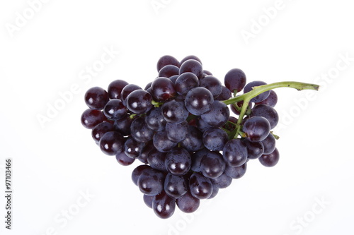 Grapes, white background
