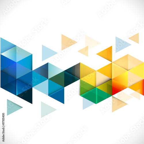 Abstract colorful geometric modern template for business or tech