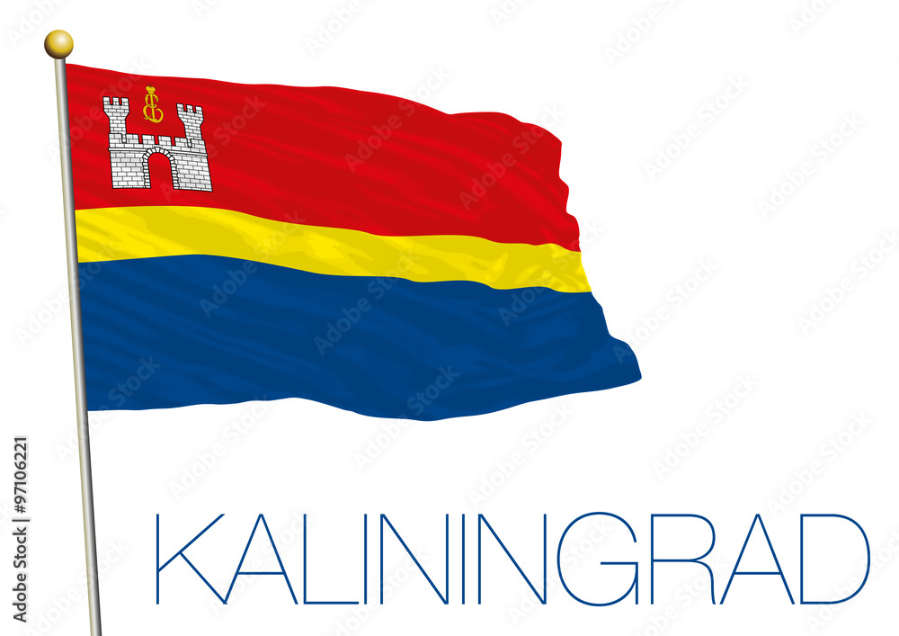 Obraz premium kaliningrad flag