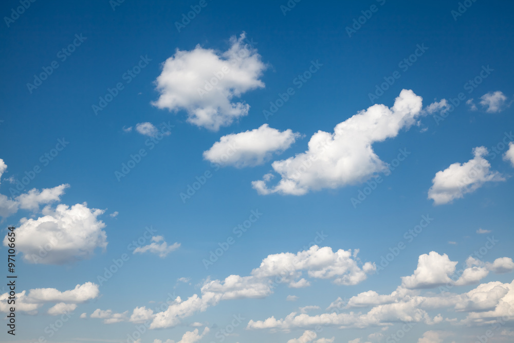 Obraz premium blue sky with cloud closeup