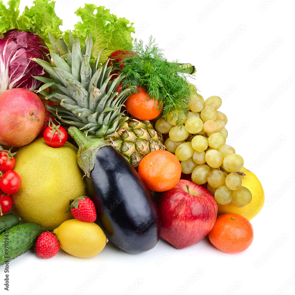 assortment fresh fruits and vegetables