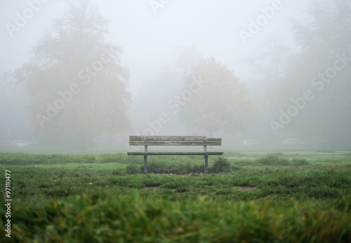 Foggy morning in Wimbledon