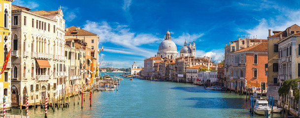 Wandcirkels Venetië Historische gevels langs Canal Grande  © Sergii Figurnyi