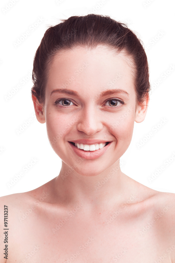 closeup studio portrait of beauty woman closeup studio portrait of beauty woman