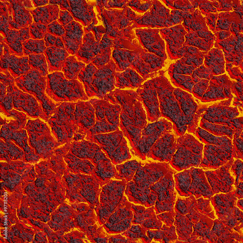 Red-hot lava. Seamless image