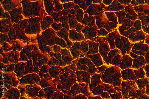 The texture of molten magma